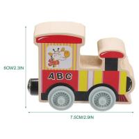 Juguete De Tren De Madera Montessori Para Niños Y niñasEducación Temprana Alfabeto Magnético Conjunto De Tren De Números Para Bebés Juegos De Matemáticas - details 3