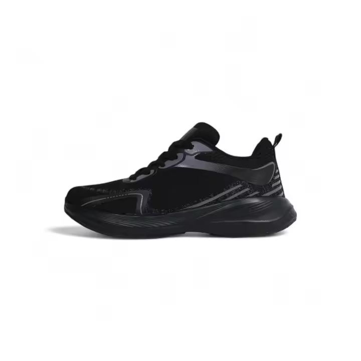 HLUNA - Zapatillas Deportivas Mujer estilo Running cubiertos de Malla Transpirables Negro y Azul Marino combinado con rayas Rosas - Zapatos para Trabajo para el día a día n08c - 1