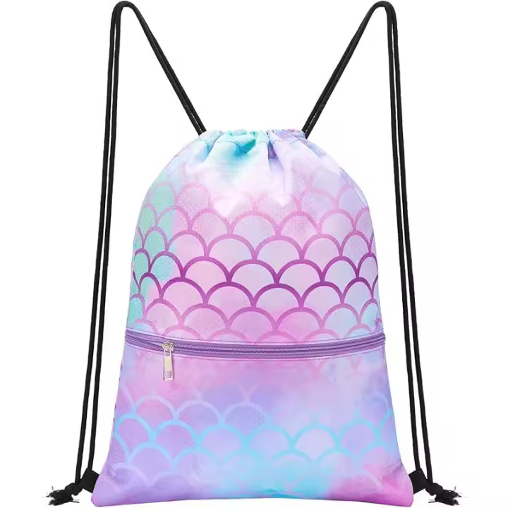 Mochila con cordón - Bolsa con cordón Mochila deportiva Bolsa de gimnasio Bolsa de natación - 1