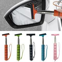 Cepillo De Limpieza Para Espejo Retrovisor De Coche Con Cabeza Retráctil De Acero Inoxidable Y Cepillo De Capa Limpia Ventanas Con Mango De Esponja Natural - details 0