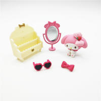 Juguete Miniatura De Dibujos Animados Sanrio De Miniso Re-Ment Caja Sorpresa Kawaii Con Tema De Habitación De Fresa Decoración De Dulces Regalos Para Fans De Anime - details 7