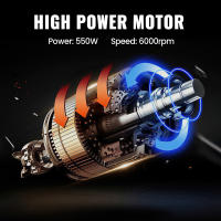 350 RPM Motoazada eléctrica con motor, mini motocultor de 550 W, azada de jardín, cultivador, ancho de trabajo de 30 cm y potente batería de iones de litio de 2000 mAh para Makita 21 V - details 6