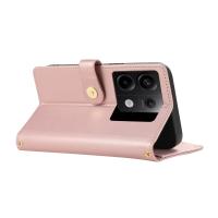 Cartera De Cuero Crossbody Con Cremallera Para Xiaomi Redmi Note 13 pro plus 12 11 13C 13T Poco M6 X6 X5 Con Correa Y Diamantes - details 9