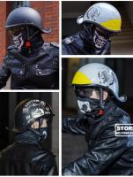 Casco De Motocicleta Retro Medio Cara Con Parabrisas Y Visores HD Para Hombres Y Mujeres Capaz De Ciclismo Y Scooter Material ABS Peso 900g - details 5