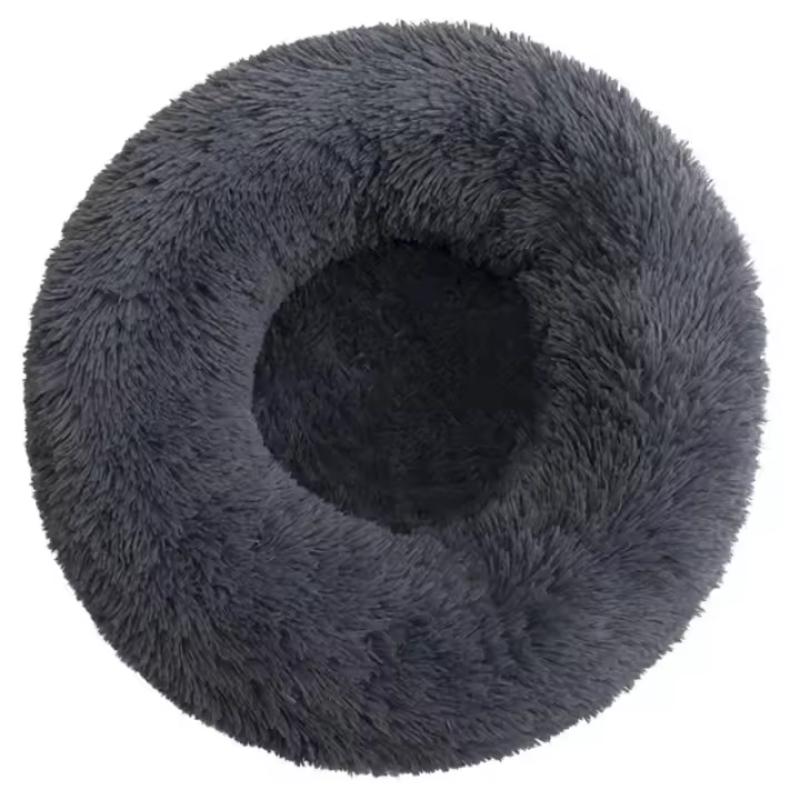 Cama Redonda Para Perro Grande Cama De Peluche Larga Para Gato Cama De Invierno Caliente Hogar Para Perros Medianos Y Grandes - 1