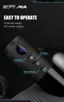 Kit De Máquina De Tatuaje Inalámbrica Profesional Con Motor Sin Núcleo 1450 mAh Bajo Ruido Para Artistas Corporales Maquillaje Permanente - details 7