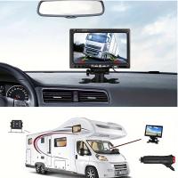 Monitor De Cámara Trasera Para Coche 7 Pulgadas HD Para Camiones Y Remolques 24V Pantalla De Visualización Fácil Instalación - details 0