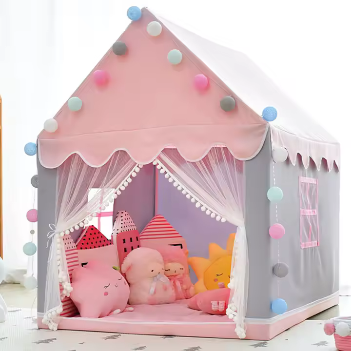 Carpa De Juguete Para Niños Y Niñas Casa De Castilla De Princesa Habitación Infantil Juguetes De Playa Interior Y Exterior Regalos De Navidad - 1