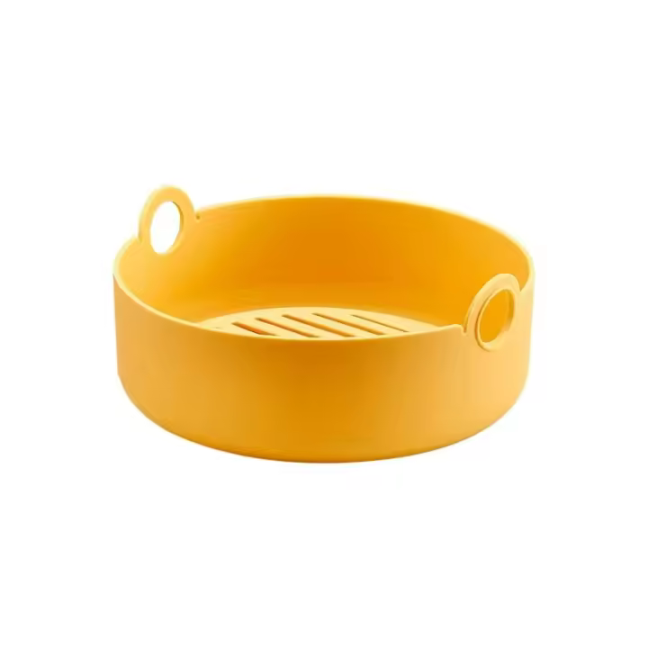 Nueva Cesta De Silicona Para Air Fryer Asiento De Fácil Limpieza Placa De Pizza Accesorios De Air Fryer Sartén De Asador - 1