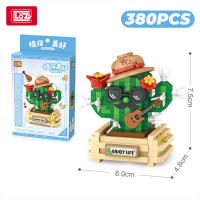 Bloques De Construcción 3D LOZ Plantas Suculentas Cactus Y Rosas Juguete De Artesanía Para Decoración Del Hogar Juguetes De Bloques Para Niños - details 8