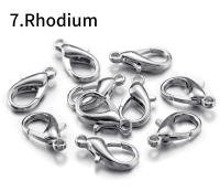 100pcs Carabineros De 10-14mm Con Cierre De Cadena Y Anclas De Lobo Para Joyería Findings Y Componentes Metálicos De Aleación De Zinc - details 7
