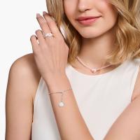 Thomas Sabo Pulsera Charm Mujer con blanco Charmista Coin plata X2088-007-21-L15 - details 0