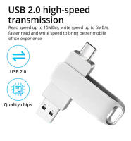 USB C Tipo C 32GB 64GB 128GB 256GB Pen Drive Para Smartphone Android Y Huawei Multifuncional De Metal Sin Encriptación - details 0