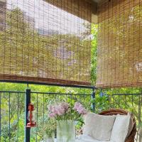 STARLEY-Estor enrollable efecto bambú,Persiana enrollable de bambú,Cortinas Opacas Transpirables Persiana Enrollable Para Ventanas,adecuadas para interiores y exteriores,variedad de medidas - details 6