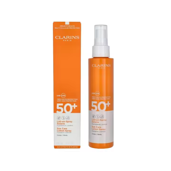 Clarins - Solucion Cuerpo Leche Sol Hidra Spray Alta Protecion Uvb 50, 150 ml - 1