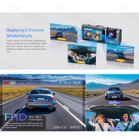 Cámara De Coche Con 3 Canales Pantalla IPS De 2 Pulgadas Grabadora De Video 1080P Con Visión Nocturna IR DVR Para Coche - details 2