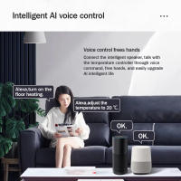 Termostato Inteligente WiFi Tuya Para Calefacción Eléctrica Piso Calentador Agua Gas Compatible Con Google Home Alexa Control Remoto Por Voz - details 9
