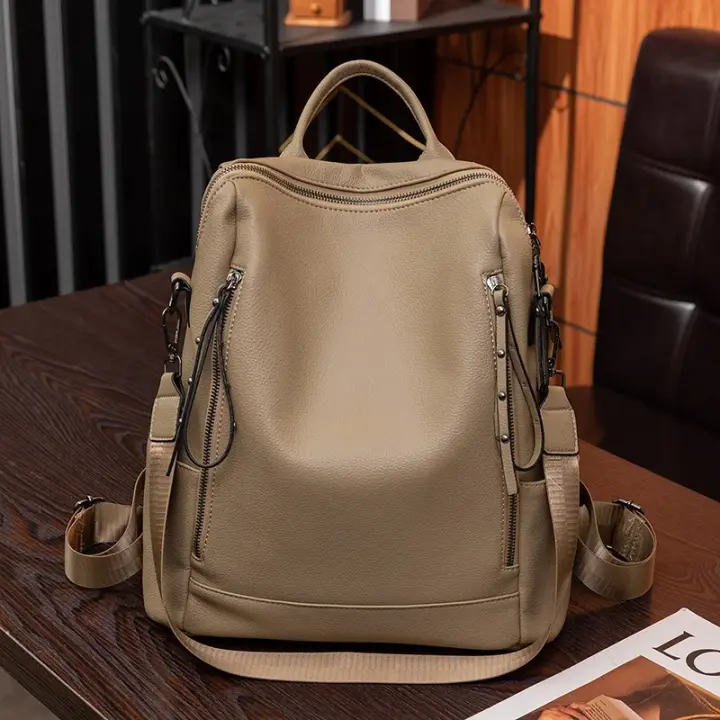 Mochipa De Piel Auténtica para Mujer, Bolso de viaje de alta calidad, informal, de hombro, 2023 - 1