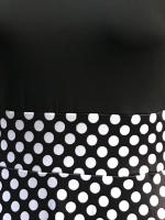 Vestido Maxis Polka Dot De Comodidad Todas Las Estaciones Cintura Alta Elegante Estilo A-Line Tejido Duradero Para Mujer - details 7