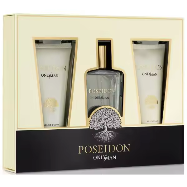 POSEIDON Estuche Only Man EDT  1 uds Estuche EDT 100 ml + After Shave 100 ml + Gel 100 ml - 1