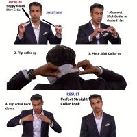 Soporte Ajustable De Cuello Para Camisas Y Trajes Enhance Invisible De Plástico Duradero Para Hombres Y Mujeres - details 5