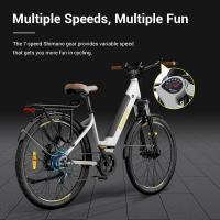 Bicicleta Electricos Adultos Trekking Eleglide T1 Step-Thru 27.5" con neumáticos CST, batería de bicicleta eléctrica 36v 13Ah, motor sin escobillas 250W, Shimano 7 velocidades, alcance máx 100km, resistente agua IPX4, carga máx 120kg, frenos disco doble - details 5