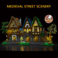 Bloques De Construcción De Tienda De Forjador Medieval Casa Mágica Taberna Set De Bloques De Calle Ciudad Adulto Decoración De Escritorio Juguete Para Niños Regalo - details 2