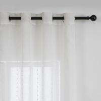 Cortinas de visillo lino y poliéster con diseño de puntitos en las líneas verticales entre circuitos 140x260cm. - details 1