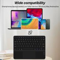 Teclado Bluetooth Con Touchpad Para iPad pro Mini Smart Phone Computadora Juego Dispositivos Recargables Tablero Tablet Laptap Wireless - details 3