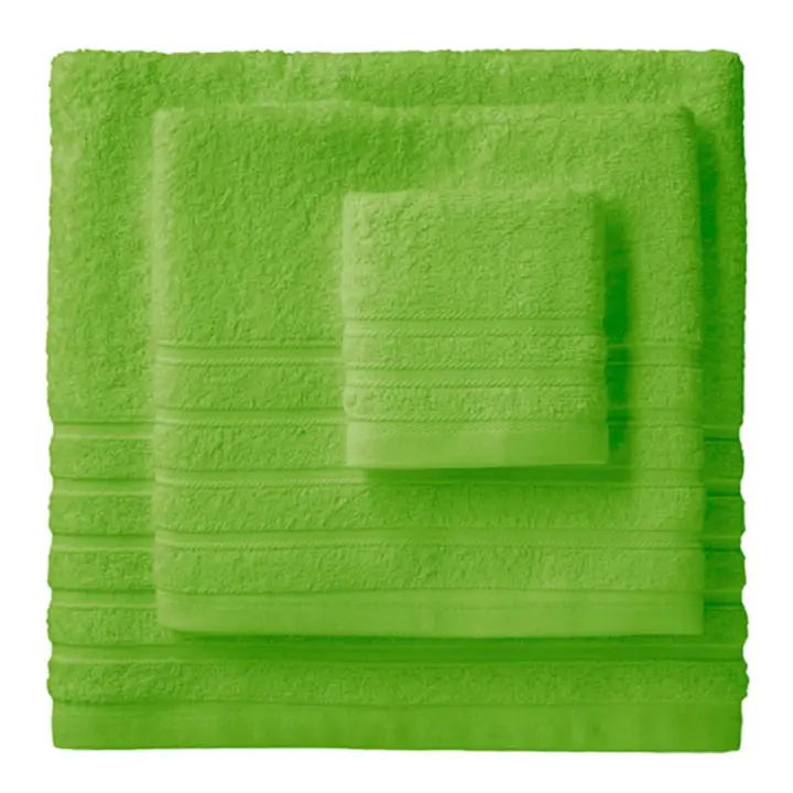 Lanovenanube - Toalla baño DIAMANTE - 100% algodón rizo americano - Color Pistacho - 1