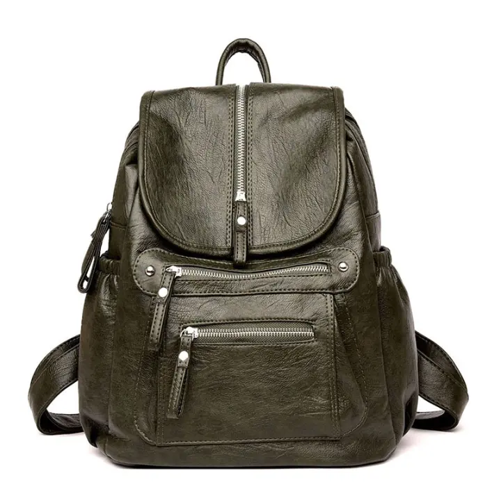 Nuevo bolso de mujer informal de moda de estilo coreano, bolso escolar de gran capacidad, mochila de viaje sencilla - 1