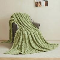 Manta De Tafurong De Poliéster 100% Coral Fleece Para Cama Y Sofá Color Sólido Suave Y Cálida Para Primavera E Invierno Tamaño Varía - details 5