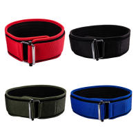 Cinturón De Pesas Para Gimnasio Con Hebilla Auto-Desbloqueable Soporte De Espalda Ajustable Para Ejercicios De Squat Y Deadlift Nylon Negro Rojo Azul Verde Oscuro Tallas S M L XL - details 1