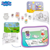 Peppa Pig - Mochila infantil Peppa Pig con cuaderno de actividades, Ejercicios para colorear, Rotuladores, 8 personajes de cartón, Juguete para niños y niñas, Regalo a partir de 3 años - details 3
