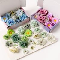 20Pcs Lote Flores Artificiales Rosa Para Decoración De Bodas Fiesta Hogar Y Jardín Accesorio De Regalo DIY Corona De Flores - details 3