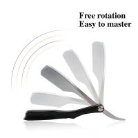 Afeitadora Manual Con Mango De Madera Para Hombres Cuchillo De Afeitar Profesional Herramientas De Corte De Peluquero Hoja Recta Plegable Para Rostro - details 3