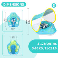 Nueva Actualización De La Piscina Flotante Para Bebés Con Canopy De Inflable Anillo Flotador Para Niños Juguete De Baño Para El Verano - details 9
