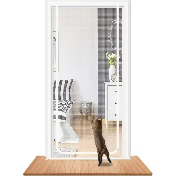 Puerta de puerta para Perros Gatos mosquitos, ajustado para Sala de estar, dormitorio, Cocina, patio, Cor - 1