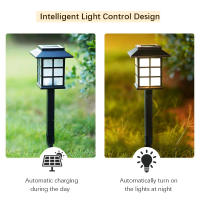 8 Pack Luces Solares Para Jardín Impermeables Decorativas Para Paisaje Patio Camino De Acceso Iluminación De Escenario Solar - details 8