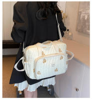 Bolso Grande Para Mamá Organizador De Bebé Maternidad Bolsa De Diaper Bordada Para Mujer Cruzable Hombro Viaje Al Hospital - details 0