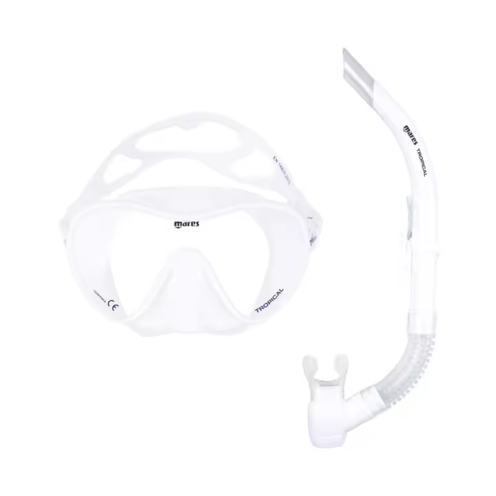 Mares - Combo TROPICAL - Máscara y Snorkel para Adultos - Silicona Sin Marco - Cómodo y Práctico - 1