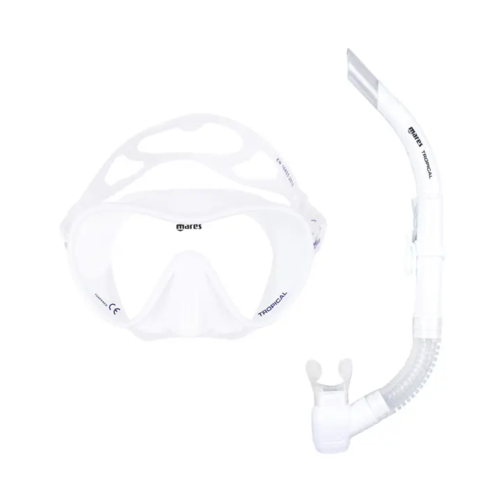 Mares - Combo TROPICAL - Máscara y Snorkel para Adultos - Silicona Sin Marco - Cómodo y Práctico - 1