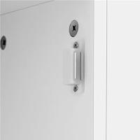 Mueble de Baño con Ruedas Armario de Suelo Estrecho con Puertas Correderas Mueble Cocina Auxiliar de Madera Lacada con Estantes para Espacio Estrecho 20 x 70 x 72 cm,Blanco - details 5