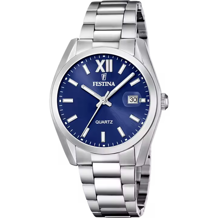Reloj FESTINA Hombre Classics F20707/7 - Acero con esfera azul con calendario - 1