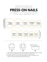 Uñas Postizas Francesas Cortas 24 PCs Con 1 Jelly Y 1 Archivo De Uñas Material ABS Estilo Diverso Sin Químicos De Alta Importancia - details 27