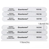 10Pcs Archos De Uñas Lavables De Madera Con 180/240 Grit Para Manicura Y Acrílico Para Salón De Belleza Uso Profesional - details 6