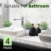 4pcs Bonsái De Simulación Plantas Verdes Artificiales En Macetas Para Decoración De Hogar Dormitorio Sala De Estar Baño Estilo Rústico Farmhouse - details 3