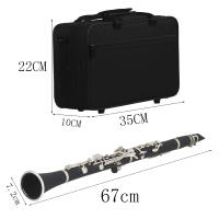 SLADE Clarinete Bb De 17 Teclas Bakelite Instrumento De Viento Profesional Tenor Con Caja Y Aro Musical Partes De Instrumentos Musicales - details 1
