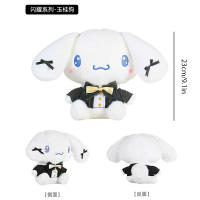 Muñeco De Peluche Sanrio Kuromi Cinnamoroll Hello Kitty My Melody Pochacco Serie Negra Cojín Regalo De Cumpleaños Para Niños Material Poliéster Relleno De Algodón PP - details 6