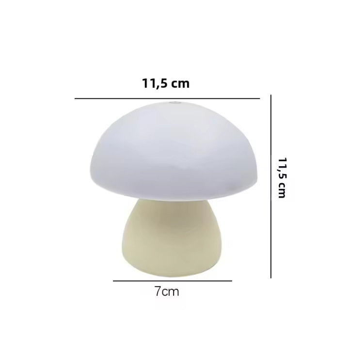 Lámpara De Mesa LED En Forma De Setas Con Luz Nocturna Táctil Cargable Para Decoración De Habitaciones De Hotel Y Barra De Café Estilo Nórdico Creativo - 1